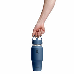 24 oz Wide Mouth Travel Bottle with Flex Straw Cap