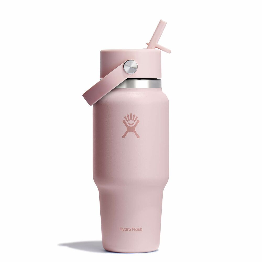 24 oz Wide Mouth Travel Bottle with Flex Straw Cap