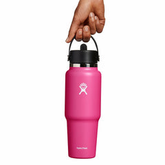 32 oz Wide Mouth Travel Bottle with Flex Straw Cap