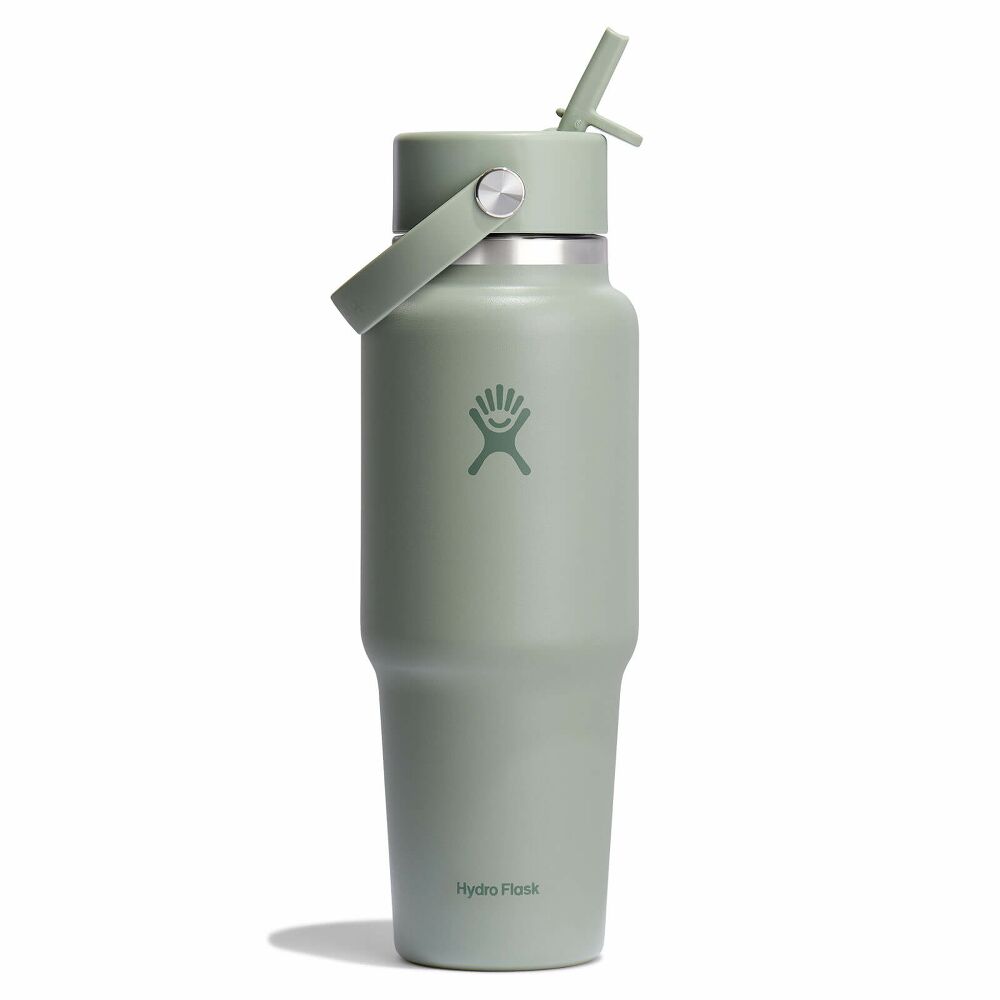 32 oz Wide Mouth Travel Bottle with Flex Straw Cap